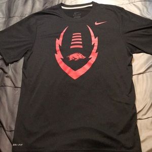 Men’s Medium Nike Black Arkansas Football Tee